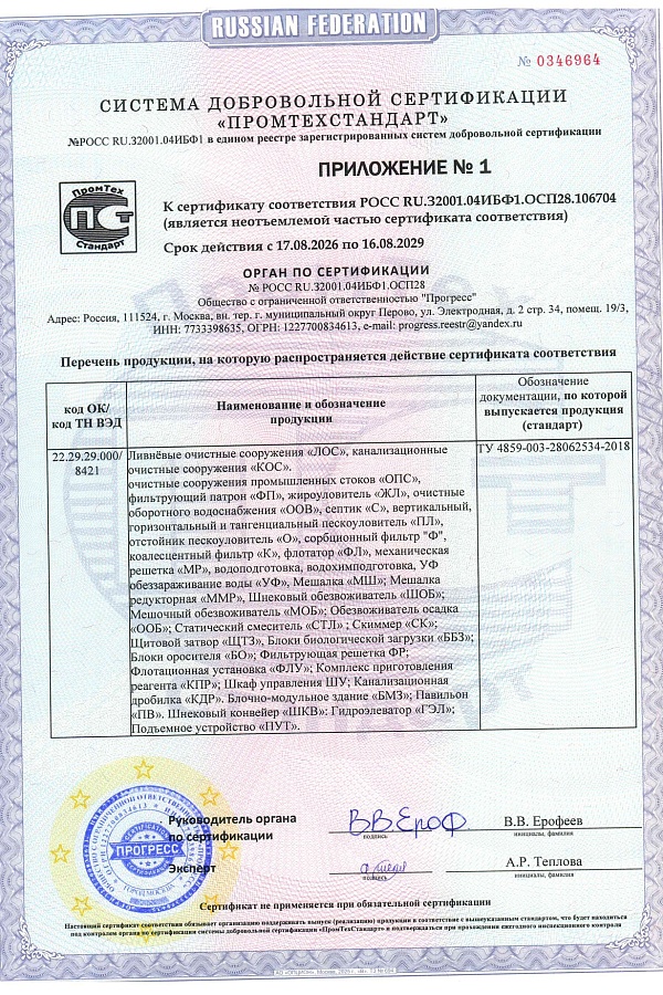 Сертификаты 